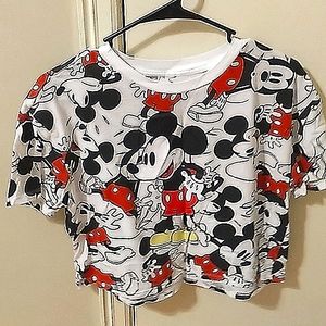 Mickey Mouse cropped tee
